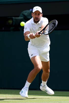 Novak Djokovic during his fourth round match Wimbledon Tennis Championships, Day 7, The All England Lawn Tennis and Croquet Club, London, UK - 05 Jul 2026London The All England Lawn Tennis and United Kingdom  Copyright: xKieranxMcManus Shutterstockx 16976813x