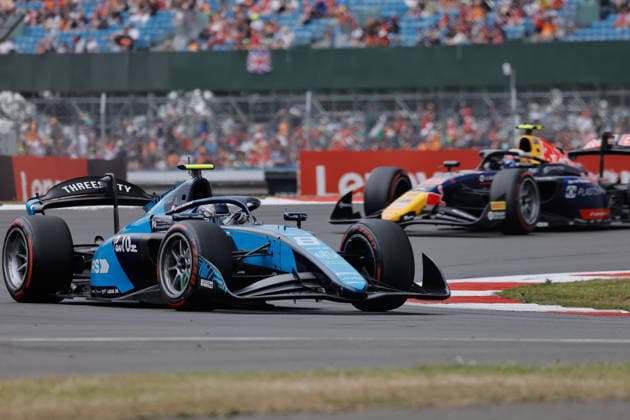 AUTO - FORMULA 2 2026 - SILVERSTONE 08 BILINSKI Roman (pol), DAMS Lucas Oil, Dallara F2 2024, action during the 7th round of the 2026 FIA Formula 2 Championship from July 3 to 5, 2026 on the Silverstone Circuit, in Silverstone, United Kingdom - SilverstoneUnited Kingdom  Copyright: xEricxAlonsox