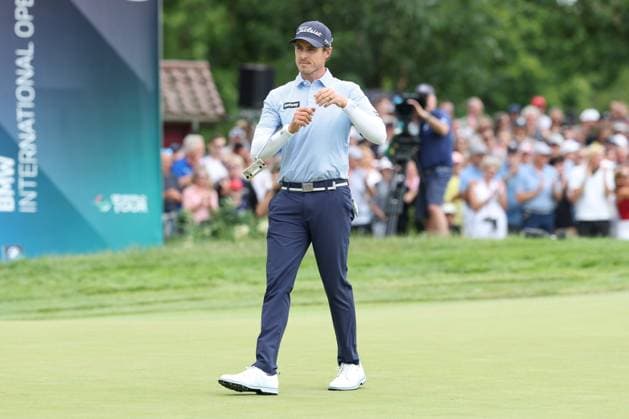 Winner der 37. BMW International Open, Michael Hollick (RSA), 37. BMW International Open 2026, Golf, DP World Tour, Herren, Finale, 05.07.2026 Eichenried Bayern Deutschland *** Winner of the 37th BMW International Open, Michael Hollick (RSA), 37th BMW International Open 2026, Golf, DP World Tour, Men s, Final, July 5, 2026, Eichenried, Bavaria, Germany Copyright: xkolbert-press ChristianxKolbertx