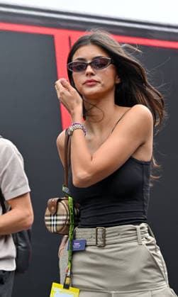 Formula 1, Silverstone, UK, 05 July, 2026. 05 July 2026. Francisca Cerqueira Gomes (Kika Gomes), girlfriend of Pierre Gasly, arrives at the Formula 1 Pirelli British Grand Prix at Silverstone, Northamptonshire, UK., Credit:Lee Floyd Lee Floyd - B3214 Avalon UK, Northamptonshire, London, Silverstone  Copyright: xLeexFloydx xLeexFloydx-xB3214x xAvalonx 1114584757