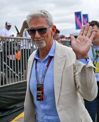 Formula 1, Silverstone, UK, 05 July, 2026. 05 July 2026. Sir Damon Hill arrives at the Formula 1 Pirelli British Grand Prix at Silverstone, Northamptonshire, UK., Credit:Lee Floyd Lee Floyd - B3214 Avalon UK, Northamptonshire, London, Silverstone  Copyright: xLeexFloydx xLeexFloydx-xB3214x xAvalonx 1114585487