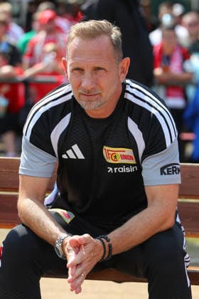 05.07.2026, xtgx, Fussball Testspiel, SV Grün-Weiß Lübben - 1. FC Union Berlin emspor, v.l. Mauro Lustrinelli (Union Berlin, Trainer) Portrait, Portraet, Einzelbild (DFL DFB REGULATIONS PROHIBIT ANY USE OF PHOTOGRAPHS as IMAGE SEQUENCES and or QUASI-VIDEO) Lübben *** July 5, 2026, xtgx, soccer exhibition match, SV Grün Weiß Lübben 1 FC Union Berlin emspor, from left: Mauro Lustrinelli, Union Berlin, Coach Profile, Portrait, Single Image DFL DFB REGULATIONS PROHIBIT ANY USE OF PHOTOGRAPHS as IMAGE SEQUENCES and or QUASI-VIDEO Lübben