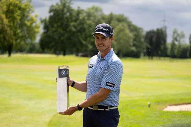 Der Sieger der 37.BMW International Open Michael Hollick (RSA). xettx, Deutschland, Muenchen, 05.07.2026, Golf, 37. BMW International Open, 2026, Round 4, DP World Tour, Golfclub Muenchen Eichenried *** The winner of the 37th BMW International Open, Michael Hollick (RSA xettx), Germany, Munich, July 5, 2026, Golf, 37th BMW International Open, 2026, Round 4, DP World Tour, Munich Eichenried Golf Club