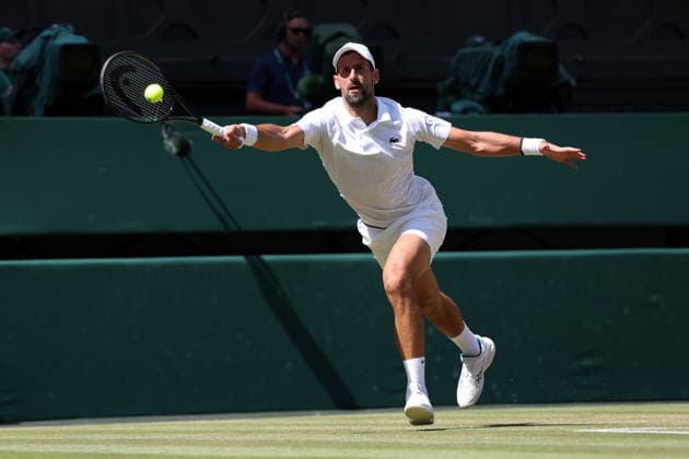 Novak Djokovic during his fourth round match Wimbledon Tennis Championships, Day 7, The All England Lawn Tennis and Croquet Club, London, UK - 05 Jul 2026London The All England Lawn Tennis and United Kingdom  Copyright: xKieranxMcManus Shutterstockx 16976813cj