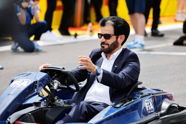 F1 - BRITISH GRAND PRIX 2026 FIA President Mohammed Ben Sulayem , drives A lego Minicar on the drivers parade prior the Formula 1 British Grand Prix 2026, 9th round of the 2026 Formula One World Championship, WM, Weltmeisterschaft from July 3 to 5, 2026 on the Silverstone Circuit, in Silverstone, United Kingdom - SilverstoneUnited Kingdom  Copyright: xDPPIx