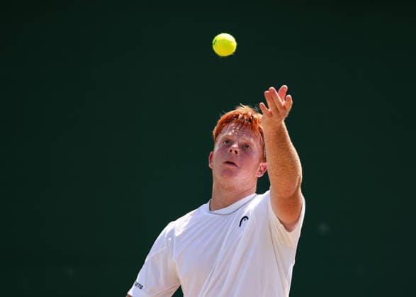 Jamie Mackenzie (GER), Jungen Einzel, Boys Singles Tennis - Wimbledon 2026 - Grand Slam ITF ATP, Tennis Herren WTA, Tennis Damen - AELTC - London - - Great Britain - 5 July 2026. *** Jamie Mackenzie GER, Boys Singles, Boys Singles Tennis, Wimbledon 2026, Grand Slam, ITF, ATP, WTA, AELTC, London, Great Britain, July 5, 2026 Copyright: xJuergenxHasenkopfx