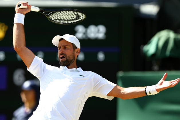 Novak Djokovic during his fourth round match Wimbledon Tennis Championships, Day 7, The All England Lawn Tennis and Croquet Club, London, UK - 05 Jul 2026London The All England Lawn Tennis and United Kingdom  Copyright: xKieranxMcManus Shutterstockx 16976813da