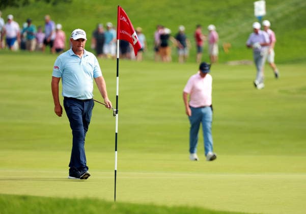 U.S. Senior Open Championship COLUMBUS, OHIO - JULY 5: Padraig Harrington of Ireland walks up to the 5th green during the final round of the 46th U.S. Senior Open Championship 2026 at Scioto Country Club in Columbus, Ohio, USA, July 5, 2026. Columbus Ohio United States  Copyright: xAmyxLemusx originalFilename:lemus-ussenior260705_npDTU.jpg