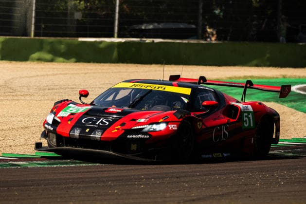 IPA86406071 - AF Corse, Charles-Henri Samani (FRA), Conrad Laursen (DEN), Davide Rigon (ITA) – ELMS 4 Hours of Imola 2026. Autodromo Enzo e Dino Ferrari in Imola, Italy, on July 5, 2026.  Copyright: xRiccardoxSpadettoxDexPaulis IPAxSportx xx 86406071