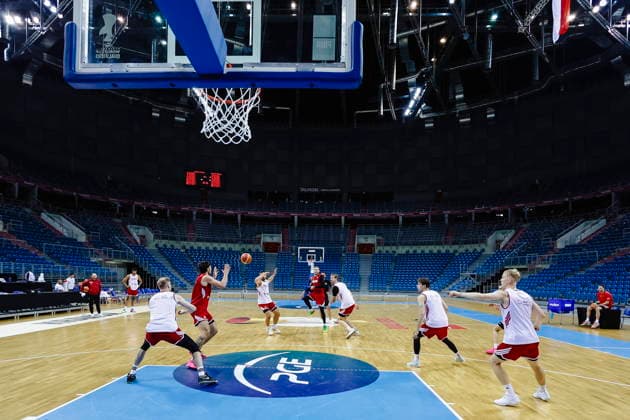 Krakow 05.07.2026 KOSZYKOWKA KOSZKADRA REPREZENTACJA POLSKI TRENING - - - BASKETBALL POLISH national team, Nationalteam PRACTICE PRACTISE NZ pie marketing , koszykarze players , tauron arena krakow FOT. WOJCIECH FIGURSKI 058SPORT.PL NEWSPIX.PL --- newspix.pl EL ELIMINACJE DO MS MISTRZOSTW SWIATA FIBA W KOSZYKOWCE MEZCZYZN KOSZYKOWKA KATAR 2027  FOT. WOJCIECH FIGURSKI 058SPORT.PL