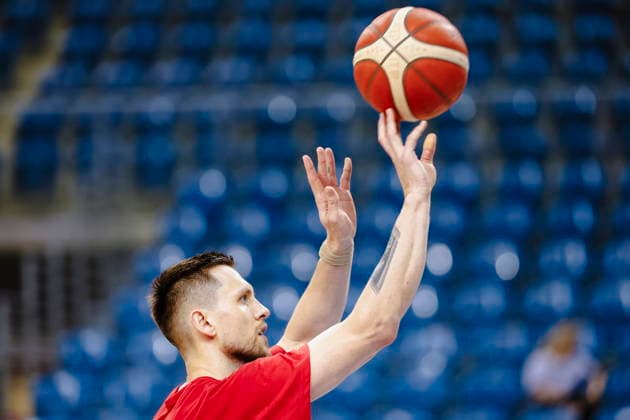 Krakow 05.07.2026 KOSZYKOWKA KOSZKADRA REPREZENTACJA POLSKI TRENING - - - BASKETBALL POLISH national team, Nationalteam PRACTICE PRACTISE NZ Mateusz Ponitka , FOT. WOJCIECH FIGURSKI 058SPORT.PL NEWSPIX.PL --- newspix.pl EL ELIMINACJE DO MS MISTRZOSTW SWIATA FIBA W KOSZYKOWCE MEZCZYZN KOSZYKOWKA KATAR 2027  FOT. WOJCIECH FIGURSKI 058SPORT.PL
