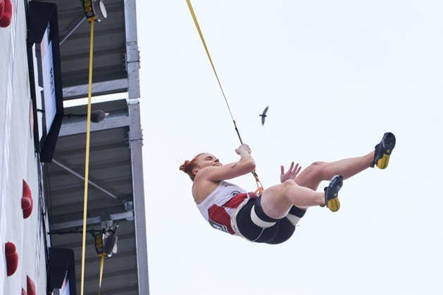 Krakow 05.07.2026. Day 3 of IFSC Speed World Cup Krakow 2026 in Cracow, Poland --- Wspinaczka Sportowa. Puchar Swiata we wspinaczce sportowej na czas Krakow 2026 w Krakowie, dzien 3 Persons shown: Patrycja Chudzik (POL) Fot. Dominika Chmura Arena AkcjiFot. Dominika Chmura Arena Akcji NEWSPIX.PL --- newspix.pl 