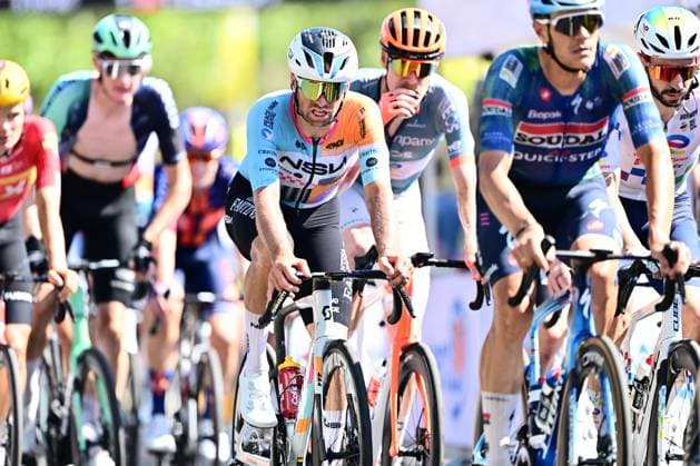 Tour de France 2026 Stage 2 BARCELONA, SPAIN - JULY 05 : Rider of Team NSN Development in action during stage 2 of the 113rd edition of Tour de France an UCI World Tour 2.UWT cycling road race stage for Men Elite of 182 km with start in Tarragona and finish in Barcelona on July 5, 2026 in Barcelona, Spain, 05 07 2026 ( Motordriver Kurt Vandenborre - Barcelona Spain  Copyright: xPeterxDexVoechtx