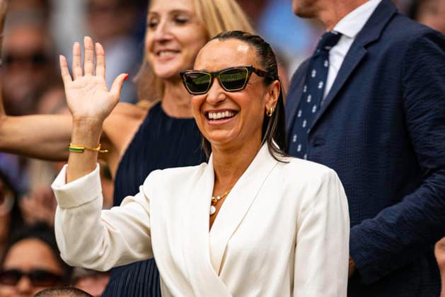 RECORD DATE NOT STATED 5th July 2026; All England Lawn Tennis and Croquet Club, London, England; Wimbledon Tennis Tournament, Day Seven; Olympic Heptathlon Gold Medalist Dame Jessica Ennis-Hill GodfreyxPitt
