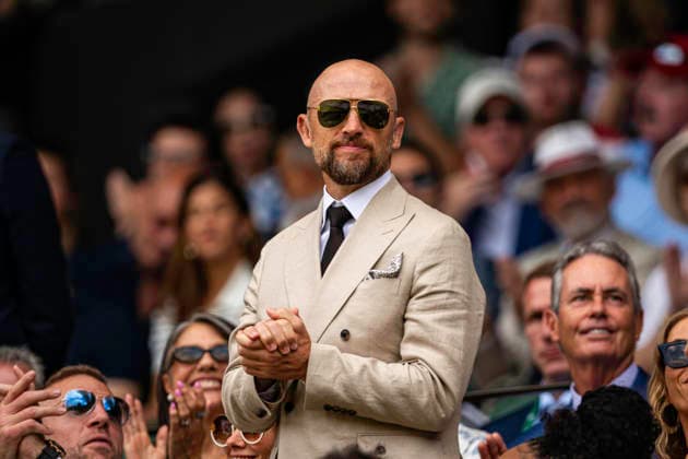 RECORD DATE NOT STATED 5th July 2026; All England Lawn Tennis and Croquet Club, London, England; Wimbledon Tennis Tournament, Day Seven; Former England Rugby captain Matt Dawson GodfreyxPitt