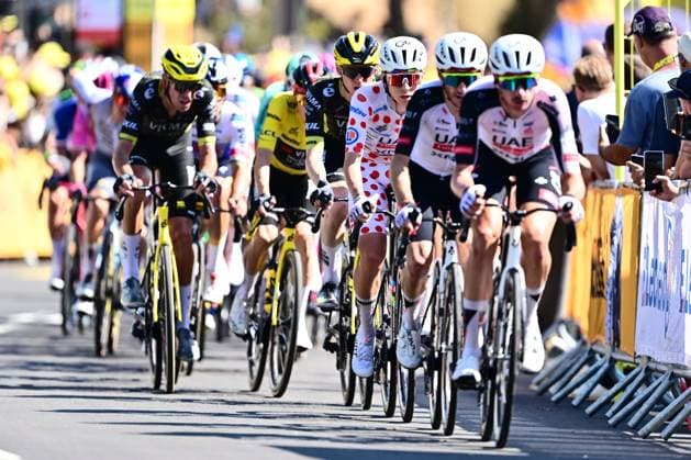 Tour de France 2026 Stage 2 BARCELONA, SPAIN - JULY 05 : Pogacar Tadej (SLO) of UAE Team Emirates XRG in action during stage 2 of the 113rd edition of Tour de France an UCI World Tour 2.UWT cycling road race stage for Men Elite of 182 km with start in Tarragona and finish in Barcelona on July 5, 2026 in Barcelona, Spain, 05 07 2026 ( Motordriver Kurt Vandenborre - Barcelona Spain  Copyright: xPeterxDexVoechtx