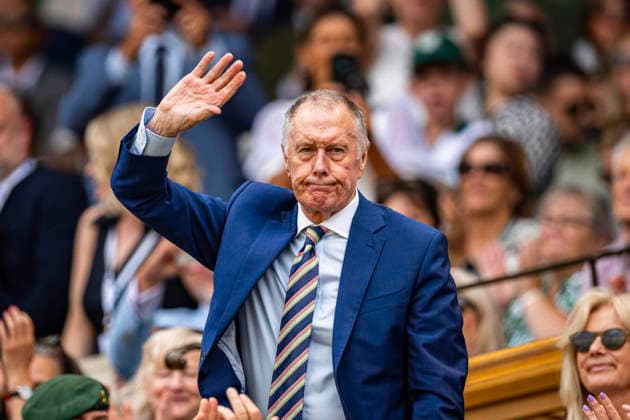 RECORD DATE NOT STATED 5th July 2026; All England Lawn Tennis and Croquet Club, London, England; Wimbledon Tennis Tournament, Day Seven; England 1966 World Cup hattrick hero Sir Geoff Hurst GodfreyxPitt