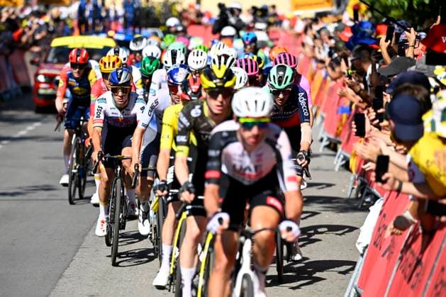 Tour de France 2026 Stage 2 BARCELONA, SPAIN - JULY 05 : Evenepoel Remco (BEL) of Red Bull BORA Hansgrohe in the escape pack during stage 2 of the 113rd edition of Tour de France an UCI World Tour 2.UWT cycling road race stage for Men Elite of 182 km with start in Tarragona and finish in Barcelona on July 5, 2026 in Barcelona, Spain, 05 07 2026 ( Motordriver Kurt Vandenborre - Barcelona Spain  Copyright: xTomasxSiskx