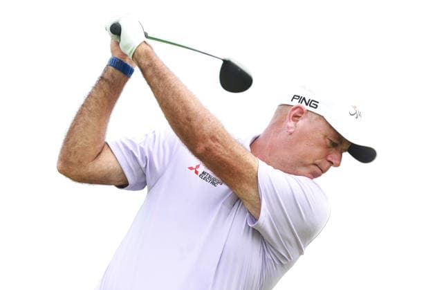 U.S. Senior Open Championship 2026 COLUMBUS, OHIO - JULY 5: Stewart Cink of the United States plays his tee shot on the 7th hole during the final round of the U.S. Senior Open Championship 2026 at Scioto Country Club in Columbus, Ohio, USA Sunday, July 5, 2026. Columbus Ohio United States  Copyright: xJorgexLemusx originalFilename:lemus-ussenior260705_np2zj.jpg