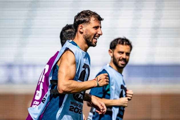 DALLAS - Goncalo Inacio of Portugal during the 2026 World Cup, Portugal training at Washburne Soccer and Track Stadium on July 5, 2026 in Dallas, United States. (Photo by Stefan Koops EYE4IMAGES DeFodi Images) - *** DALLAS Goncalo Inacio of Portugal during the 2026 World Cup; Portugal training at Washburne Soccer and Track Stadium on July 5, 2026, in Dallas, United States. Photo by Stefan Koops, EYE4IMAGES, DeFodi Images