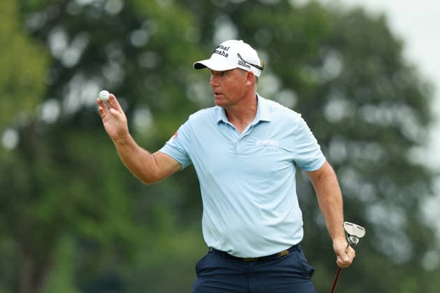 U.S. Senior Open Championship 2026 COLUMBUS, OHIO - JULY 5: Padraig Harrington of Ireland acknowledges the crowd on the 8th green during the final round of the U.S. Senior Open Championship 2026 at Scioto Country Club in Columbus, Ohio, USA Sunday, July 5, 2026. Columbus Ohio United States  Copyright: xJorgexLemusx originalFilename:lemus-ussenior260705_nprPQ.jpg