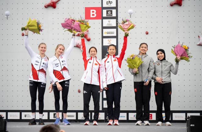 KRAKOW 05.07.2026 PUCHAR SWIATA WE WSPINACZCE SPORTOWEJ NA CZAS --- WORLD CLIMBING SERIES KRAKOW 2026 NZ NATALIA KALUCKA, ALEKSANDRA KALUCKA, YAFEI ZHOU, LIJUAN DENG, DESAK MADE RITA KUSUMA DEWI, RAJIAH SALLSABILLAH FOT. MARCIN GOLBA NEWSPIX.PL NEWSPIX.PL --- newspix.pl 