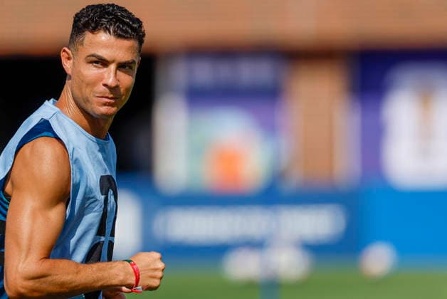 Portugal s Cristiano Ronaldo in action during the team s training session in Dallas, USA, 5 July 2026. Portugal training session !ACHTUNG: NUR REDAKTIONELLE NUTZUNG!  Copyright: xMariscalx GRAF1544 20260705-55020808496_1