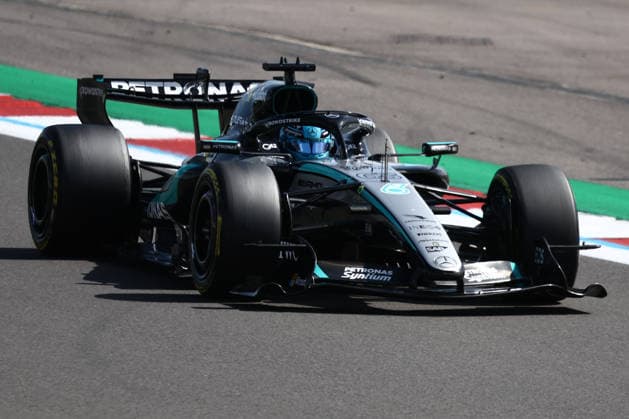 F1 British Grand Prix 2026 George Russell of Mercedes during the Formula 1 British Grand Prix at Silverstone Circuit in Northampton, Great Britain on July 5, 2026. Northampton United Kingdom  Copyright: xJakubxPorzyckix originalFilename:porzycki-f1britis260705_np119.jpg