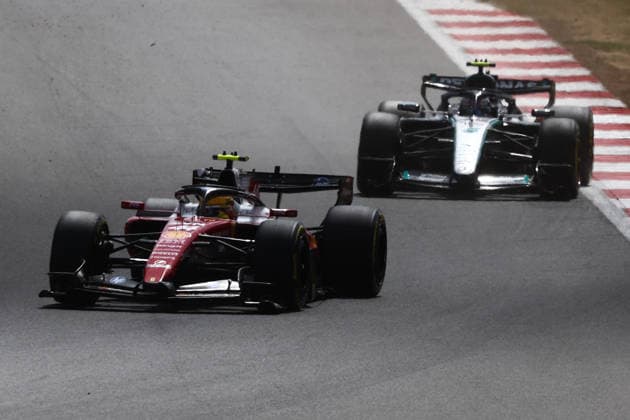 F1 British Grand Prix 2026 Charles Leclerc of Ferrari and Andrea Kimi Antonelli of Mercedes during the Formula 1 British Grand Prix at Silverstone Circuit in Northampton, Great Britain on July 5, 2026. Northampton United Kingdom  Copyright: xJakubxPorzyckix originalFilename:porzycki-f1britis260705_npH6a.jpg
