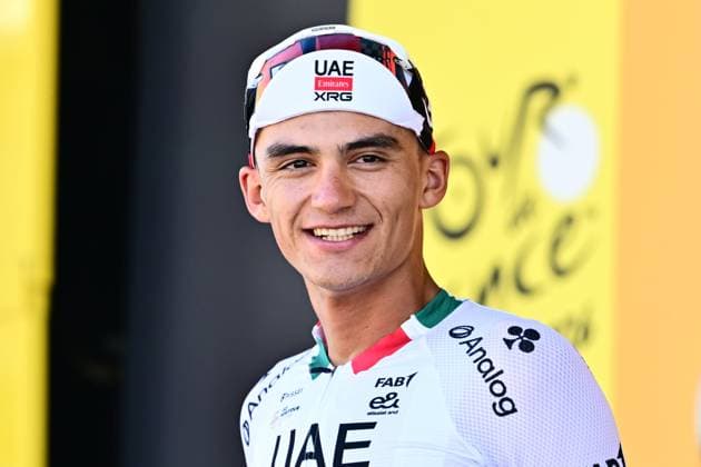 Tour de France 2026 Stage 2 BARCELONA, SPAIN - JULY 05 : Del Toro Isaac (MEX) of UAE Team Emirates XRG on the podium during stage 2 of the 113rd edition of Tour de France an UCI World Tour 2.UWT cycling road race stage for Men Elite of 182 km with start in Tarragona and finish in Barcelona on July 5, 2026 in Barcelona, Spain, 05 07 2026 ( Motordriver Kurt Vandenborre - Barcelona Spain  Copyright: xPeterxDexVoechtx