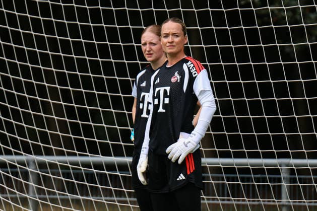 Angebot: 1. FC Köln Frauen, Auftakttraining, 05.07.2026 Irina Fuchs (1. FC Köln, 34) und Lisa Schmitz (1. FC Köln, 1) Auftakttraining der Frauen des 1. FC Köln zur Saison 2026 27 der 1. Frauen Fussball Bundesliga, Trainingsgelände am Geißbockheim, Köln, 05.07.2026 DFL DFB regulations prohibit any use of photographs as image sequences and or quasi-video. *** Feature: 1 FC Köln Women, First Training Session, July 5, 2026—Irina Fuchs (1 FC Köln, 34) and Lisa Schmitz (1 FC Köln), 1st training session of the 1 FC Köln women’s team for the 2026–27 season of the Women’s Bundesliga, training grounds at Geißbockheim, Cologne, July 5, 2026. DFL and DFB regulations prohibit any use of photographs as image sequences and or quasi-video content. Copyright: xBEAUTIFULxSPORTS Freisenx
