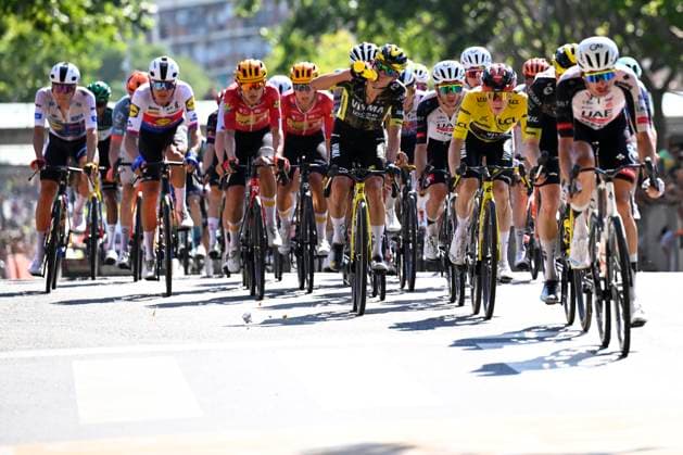 Tour de France 2026 Stage 2 BARCELONA, SPAIN - JULY 05 : Vingegaard Jonas (DEN) of Team Visma Lease a Bike during stage 2 of the 113rd edition of Tour de France an UCI World Tour 2.UWT cycling road race stage for Men Elite of 182 km with start in Tarragona and finish in Barcelona on July 5, 2026 in Barcelona, Spain, 05 07 2026 ( Motordriver Kurt Vandenborre - Barcelona Spain  Copyright: xTomasxSiskx