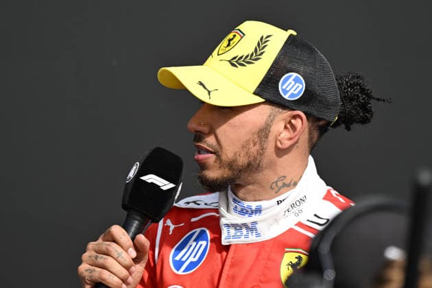 RECORD DATE NOT STATED 5th July 2026; Silverstone Circuit, Northamptonshire, England; FIA Formula 1 2026 British F1 Grand Prix; Race Day; Lewis Hamilton of Ferrari after finishing third in the British Grand Prix SimonxWest