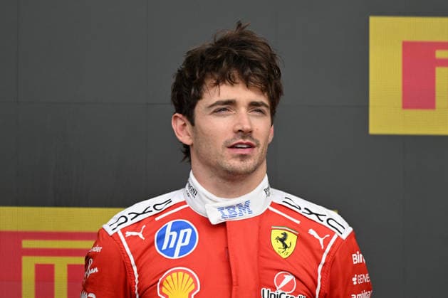 RECORD DATE NOT STATED 5th July 2026; Silverstone Circuit, Northamptonshire, England; FIA Formula 1 2026 British F1 Grand Prix; Race Day; Charles Leclerc of Ferrari on the podium SimonxWest