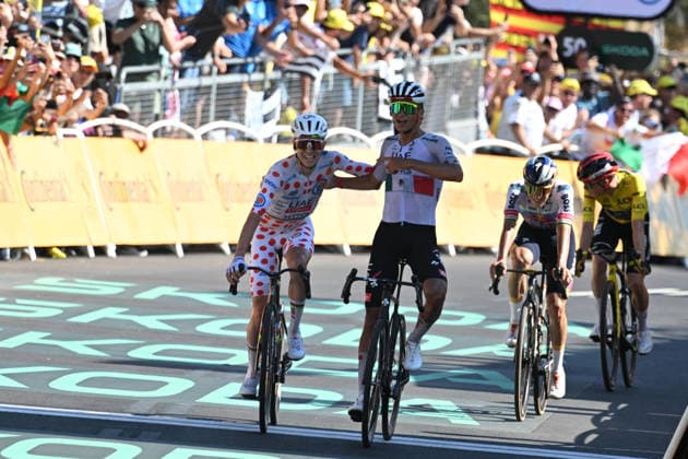 05-07-2026 Tour De France; Tappa 02 Tarragona - Barcelona; 2026, Uae Emirates - Xrg; Del Toro Romero, Isaac; Pogacar, Tadej; Barcelona Montjuic; 
