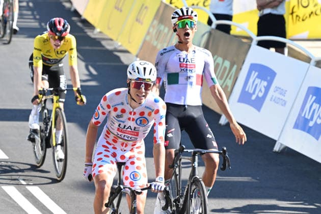 05-07-2026 Tour De France; Tappa 02 Tarragona - Barcelona; 2026, Uae Emirates - Xrg; Del Toro Romero, Isaac; Pogacar, Tadej; Barcelona Montjuic; 