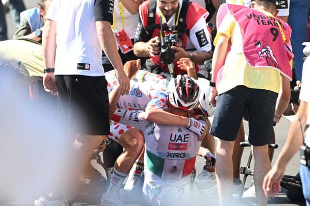 05-07-2026 Tour De France; Tappa 02 Tarragona - Barcelona; 2026, Uae Emirates - Xrg; Del Toro Romero, Isaac; Pogacar, Tadej; Barcelona Montjuic; 