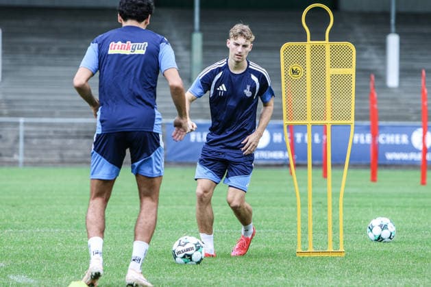 Fussball, 3.Liga Saison 2026 2027 Trainingslager MSV Duisburg Training 05.07.2026, Stadion de Wageningse Berg Dominik Kother (MSV Duisburg, 11) Wageningen Stadion de Wageningse Berg Niederlande *** Sports, Soccer, 3rd Division, 2026–2027 Season, MSV Duisburg Training Camp, July 5, 2026, Stadion de Wageningse Berg, Dominik Kother, MSV Duisburg, 11 Wageningen, Stadion de Wageningse Berg, Netherlands