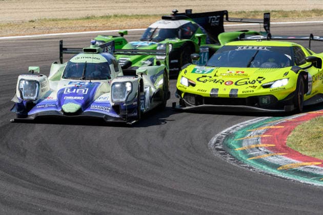 July 5, 2026, Imola, Bologna, Italy: NIELSEN RACING 24 (PEARSON, NISSANY, DOOHAN) at turn 7 during the 2026 ELMS 4 Hours of Imola at Enzo and Dino Ferrari circuit in Imola (Bologna, Italy), 4th round of European Le Mans Series 2026 season..Credit: ZUMA Press Motorsports 2026: ELMS 4 Hours Of Imola: RACE  - ZUMAr158 20260705_aap_r158_008 Copyright: xRiccardoxRighettix