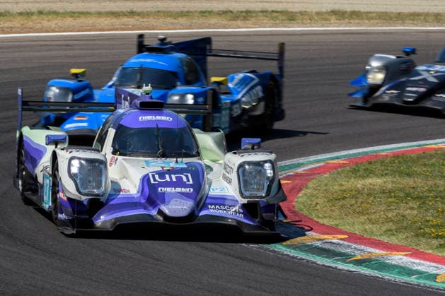 July 5, 2026, Imola, Bologna, Italy: NIELSEN RACING 27 (LENTOUDIS, QUINN, ALLEN) at turn 7 during the 2026 ELMS 4 Hours of Imola at Enzo and Dino Ferrari circuit in Imola (Bologna, Italy), 4th round of European Le Mans Series 2026 season..Credit: ZUMA Press Motorsports 2026: ELMS 4 Hours Of Imola: RACE  - ZUMAr158 20260705_aap_r158_014 Copyright: xRiccardoxRighettix