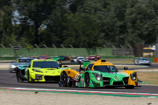 July 5, 2026, Imola, Bologna, Italy: INTER EUROPOL COMPETITION 13 (BUKHANTSOV, CUBIDES OLARTE, CHOU) at turn 4 during the 2026 ELMS 4 Hours of Imola at Enzo and Dino Ferrari circuit in Imola (Bologna, Italy), 4th round of European Le Mans Series 2026 season..Credit: ZUMA Press Motorsports 2026: ELMS 4 Hours Of Imola: RACE  - ZUMAr158 20260705_aap_r158_021 Copyright: xRiccardoxRighettix