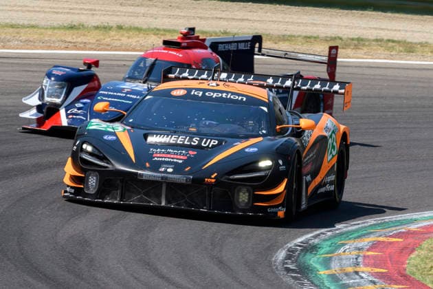 July 5, 2026, Imola, Bologna, Italy: UNITED AUTOSPORTS 23 (BIRCH, PATTERSON, BOYD) at turn 2 during the 2026 ELMS 4 Hours of Imola at Enzo and Dino Ferrari circuit in Imola (Bologna, Italy), 4th round of European Le Mans Series 2026 season..Credit: ZUMA Press Motorsports 2026: ELMS 4 Hours Of Imola: RACE  - ZUMAr158 20260705_aap_r158_025 Copyright: xRiccardoxRighettix