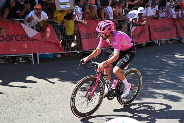 Tour de France 2026 Stage 2 BARCELONA, SPAIN - JULY 05 : Healy Ben (IRL) of EF Education EasyPost in action during stage 2 of the 113rd edition of Tour de France an UCI World Tour 2.UWT cycling road race stage for Men Elite of 182 km with start in Tarragona and finish in Barcelona on July 5, 2026 in Barcelona, Spain, 05 07 2026 ( Motordriver Kurt Vandenborre - Barcelona Spain  Copyright: xSzymonxGruchalskix