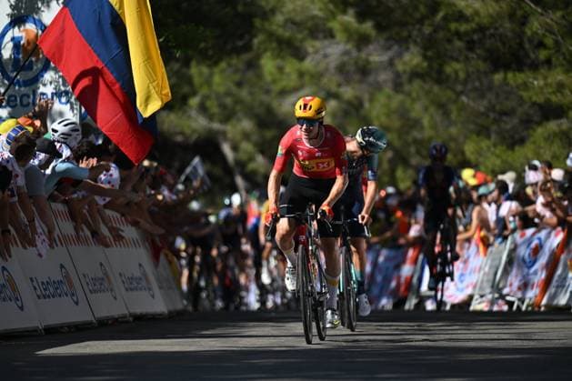 Tour de France 2026 Stage 2 BARCELONA, SPAIN - JULY 05 : Abrahamsen Jonas (NOR) of Uno-X Mobility in action during stage 2 of the 113rd edition of Tour de France an UCI World Tour 2.UWT cycling road race stage for Men Elite of 182 km with start in Tarragona and finish in Barcelona on July 5, 2026 in Barcelona, Spain, 05 07 2026 ( Motordriver Kurt Vandenborre - Barcelona Spain  Copyright: xSzymonxGruchalskix