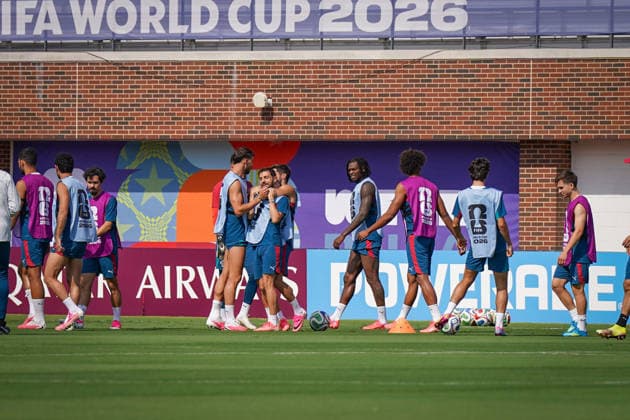 USA: Fußball FIFA World Cup, WM, Weltmeisterschaft, Fussball WM, Weltmeisterschaft, Fussball 2026, Achtelfinale, Matchday -1, Portugal vor dem Achtelfinale gegen Spanien im Washburne Stadium in Dallas, Texas: Cristiano Ronaldo (Portugal) beim Abschlusstraining der portugiesischen Nationalmannschaft. *** USA Soccer FIFA World Cup, World Cup, 2026 World Cup, Round of 16, Matchday 1, Portugal ahead of its Round of 16 match against Spain at Washburne Stadium in Dallas, Texas; Cristiano Ronaldo of Portugal during the Portuguese national team s final training session Copyright: xJOERANxSTEINSIEKx
