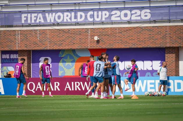 USA: Fußball FIFA World Cup, WM, Weltmeisterschaft, Fussball WM, Weltmeisterschaft, Fussball 2026, Achtelfinale, Matchday -1, Portugal vor dem Achtelfinale gegen Spanien im Washburne Stadium in Dallas, Texas: Cristiano Ronaldo (Portugal) beim Abschlusstraining der portugiesischen Nationalmannschaft. *** USA Soccer FIFA World Cup, World Cup, 2026 World Cup, Round of 16, Matchday 1, Portugal ahead of its Round of 16 match against Spain at Washburne Stadium in Dallas, Texas; Cristiano Ronaldo of Portugal during the Portuguese national team s final training session Copyright: xJOERANxSTEINSIEKx