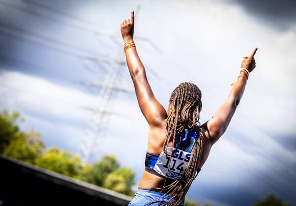 Deutsche Meisterschaften U23 U18; Bochum-Wattenscheid, 05.07.2026 Judith Bilepo Mokobe (USC Mainz) wird Deutsche Meisterin der Juniorinnen U23 im 200m-Sprint; Deutsche Meisterschaften U23 U18 am 05.07.2026 im Lohrheidestadion in Bochum-Wattenscheid (Nordrhein-Westfalen). *** German U23 and U18 Championships, Bochum and Wattenscheid, July 5, 2026: Judith Bilepo Mokobe of USC Mainz becomes the German U23 junior women’s champion in the 200-meter sprint at the German U23 and U18 Championships on July 5, 2026, at the Lohrheidestadion in Bochum-Wattenscheid, North Rhine-WestWestphalia Copyright: xBEAUTIFULxSPORTS R.xSchmittx