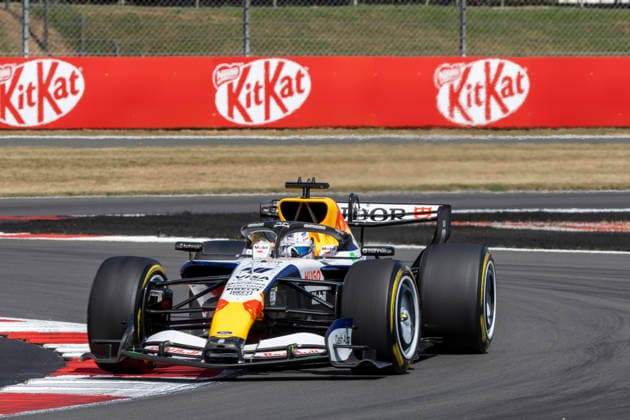 RECORD DATE NOT STATED 5th July 2026; Silverstone Circuit, Northamptonshire, England; FIA Formula 1 2026 British F1 Grand Prix; Race Day; Arvid Lindblad in his Visa Cash App Racing Bulls F1 Team Racing Bulls-Red Bull Ford VCARB 03 Red Bull Ford DM01 TimxWilliams