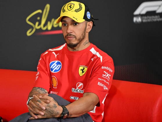 Formula 1, Post Race Press Conf, Silverstone, UK, 05 July, 2026. 05 July 2026. Post Race Drivers press conference, PK, Pressekonferenz with 1st Charles Leclerc, Ferrari, 2nd, George Russell, Mercedes, 3rd Lewis Hamilton, Ferrari at the Formula 1 Pirelli British Grand Prix at Silverstone, Northamptonshire, UK., Credit:Lee Floyd Lee Floyd - B3214 Avalon UK, Northamptonshire, London, Silverstone  Copyright: xLeexFloydx xLeexFloydx-xB3214x xAvalonx 1114635270