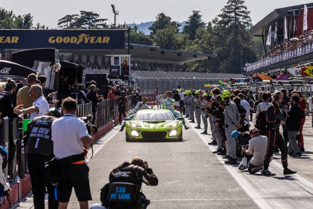 AUTOMOBILE : ELMS - 4 heures de Imola - 05 07 2026 33 TF (GBR) Corvette Z06 LMGT3 R (LMGT3) driven by Blake McDonald (USA) Alec Udell (USA) Charlie Eastwood (IRL), winner of the LM GT3 class of the 4 Hours of Imola, the third round of the European Le Mans Series at the Circuit Enzo e Dino Ferrari, on 5 July 2026, In Imola, Italy (ITA). ENZO E DINO FERRARI CIRCUITItaly  Copyright: xMPSxAGENCYx